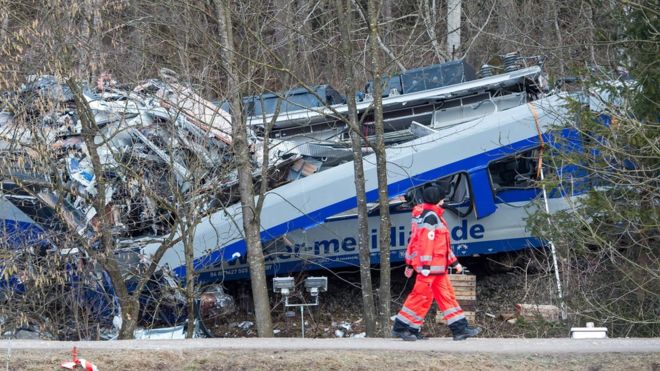 German train crash: Police detain rail traffic controller