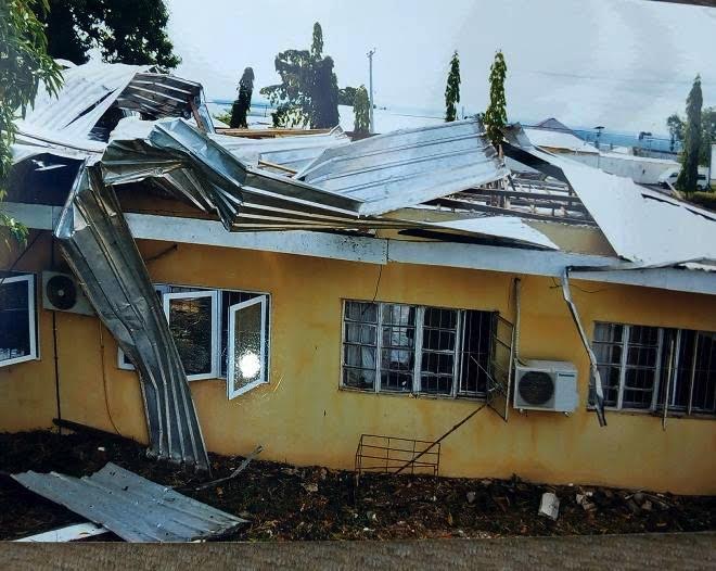 Wind damages NIWA’s head office