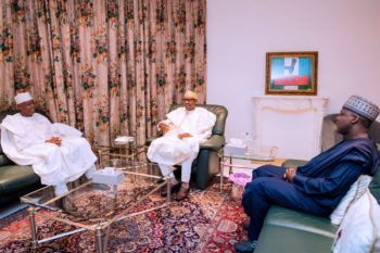 Buhari with Saraki Dogara