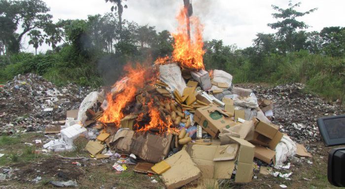 Customs destroys N102m medicament at Seme