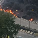 PHOTOS: Nine dead, 53 vehicles burnt as fuel tanker explodes in Lagos 