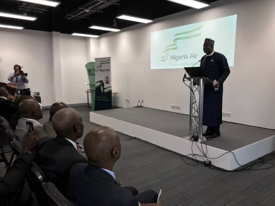 FG unveils new national carrier, Nigeria Air in London 