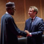 Buhari, Macron in closed-door talks in Aso Rock