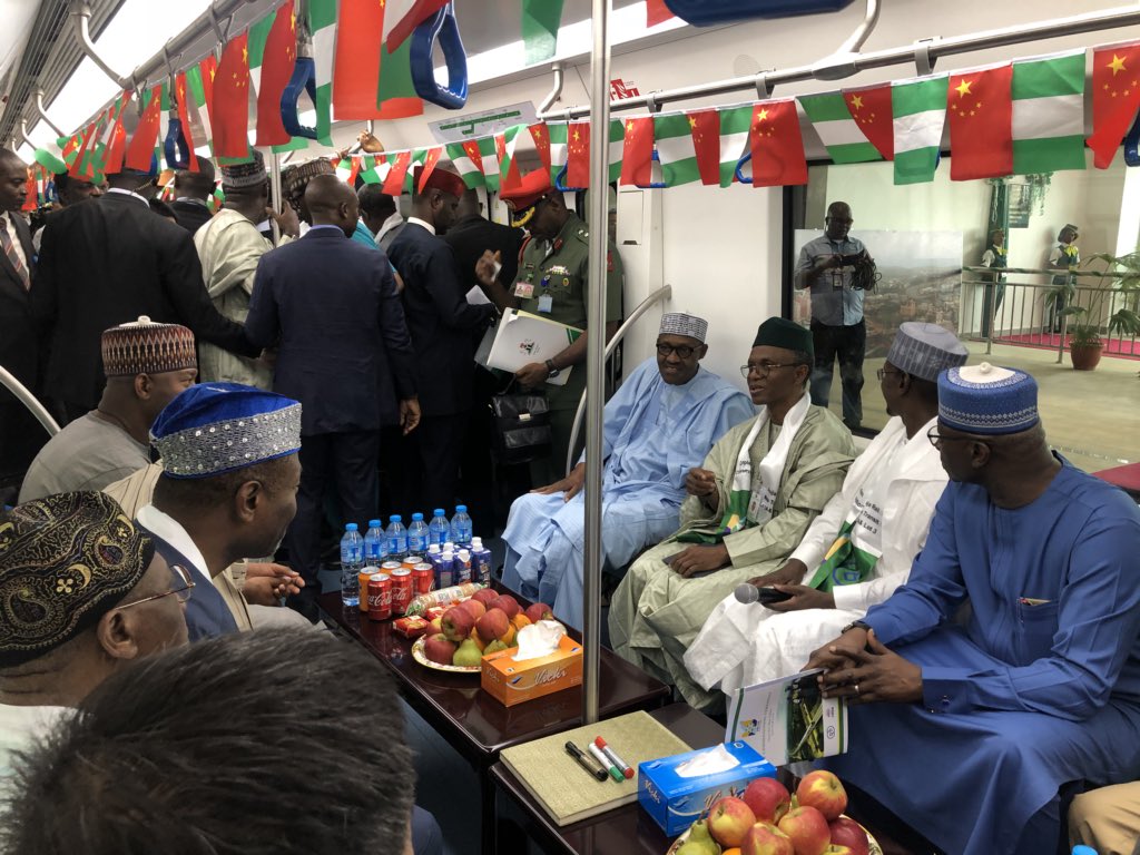 PHOTOS: Buhari commissions Abuja metro rail service