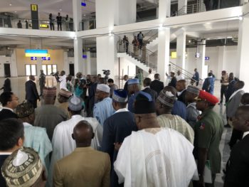 Buhari tours new Abuja airport terminal building