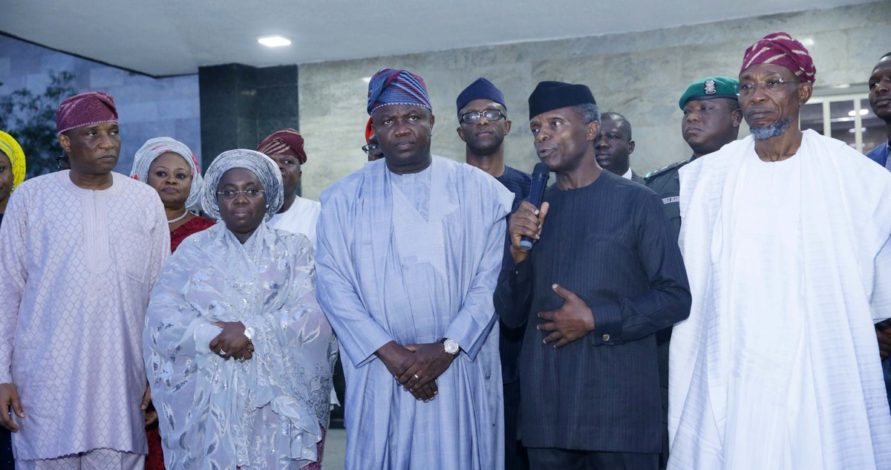 Buhari dispatches Osinbajo to Lagos 
