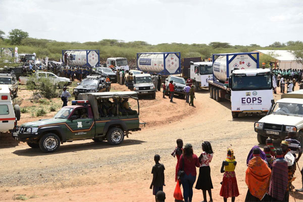 Kenyan protesters block crude oil haulage trucks