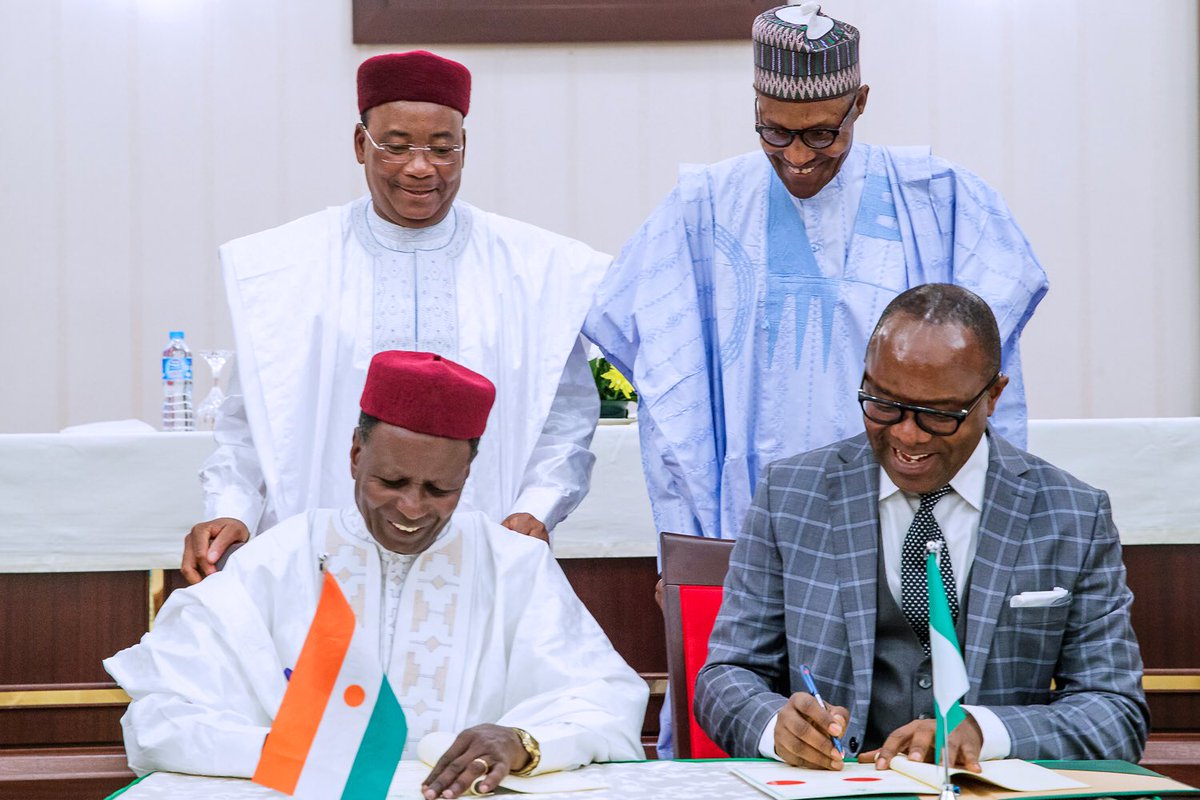Nigeria, Niger sign MoU on crude oil refinery