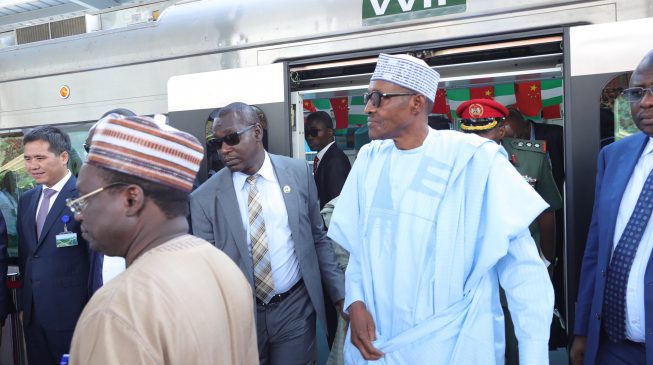 PHOTOS: Commissioning of Abuja light rail by Buhari 