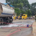 PHOTOS: Another tanker spills fuel on Lagos road  