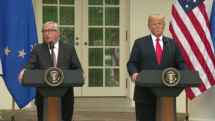 Trump, Juncker agree to hold off further tariffs, boost LNG trade