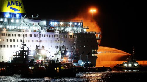 1,016 escape death as ferry catches fire in Greece
