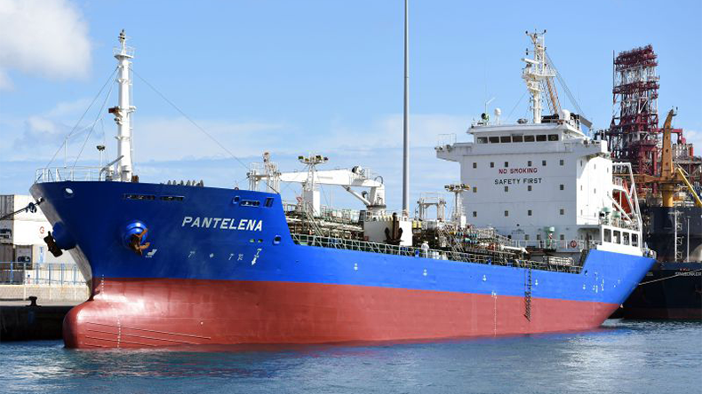 A Panama-flagged chemical tanker Pantelena