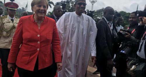 Buhari meets German Chancellor at Aso Rock