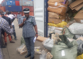Customs intercepts container load of military boots in Lagos