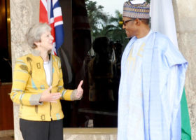 Buhari, British Prime Minister meet in Aso Rock