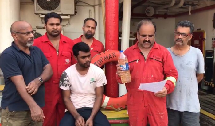 Indian sailors stranded on ship for nine months