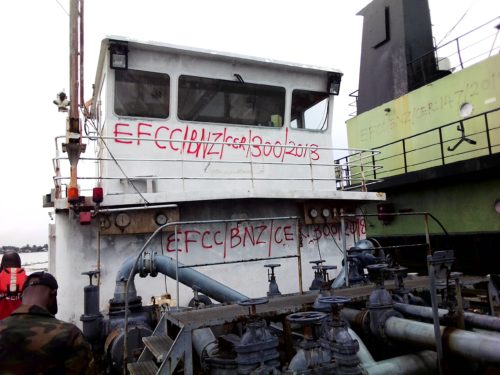 Navy hands over seized vessel, 9 seamen to EFCC