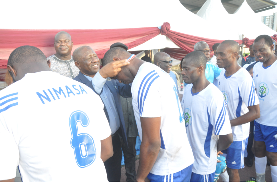 PHOTOS: Decoration of Team NIMASA with silver medals at Maritime Cup 2018 
