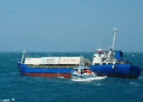 Crew evacuated from sinking ship off Taiwan