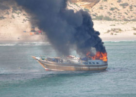 EU Forces destroy vessel used by Somali pirates to attack ship 