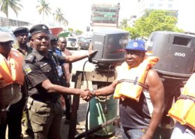ATBOWATON hands over refurbished boat engines to Marine Police