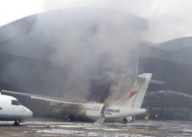 Fire guts Overland aircraft, hangar at Lagos Airport