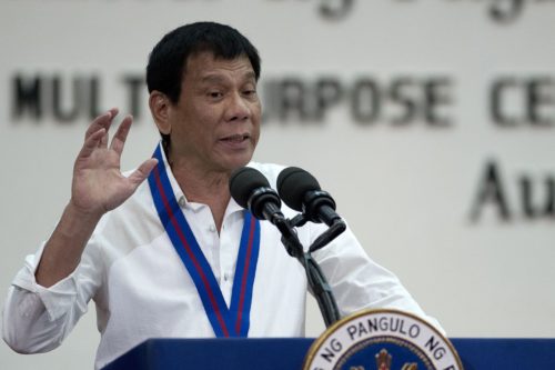 Philippines President Rodrigo Duterte