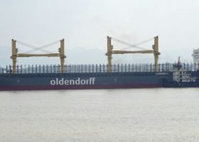 Ship runs into bridge in Japan