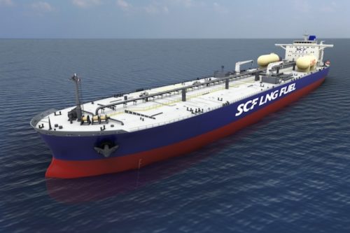 Russia's Aframax oil tanker concludes first voyage on LNG fuel