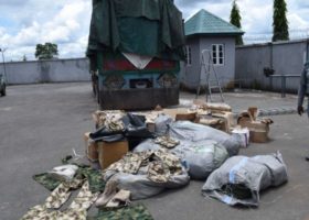 Customs seizes 4375 rounds of ammunition, 1160 bottles of codeine
