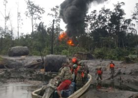 Military taskforce destroys 156 boats, 300 refineries in Niger Delta