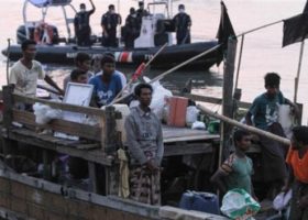 Myanmar navy intercepts boat carrying 93 migrants