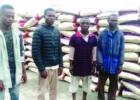 Navy arrests four for rice smuggling
