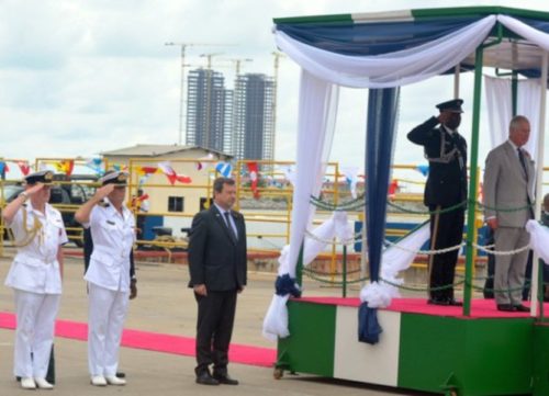 Prince Charles visits Naval Dockyard in Lagos