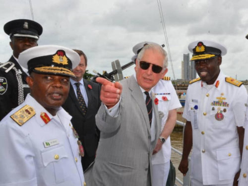 Prince Charles visits Naval Dockyard in Lagos_