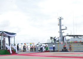 Prince of Wales visit Naval Dockyard in Lagos