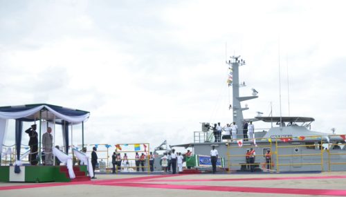 Prince of Wales visits Naval Dockyard in Lagos