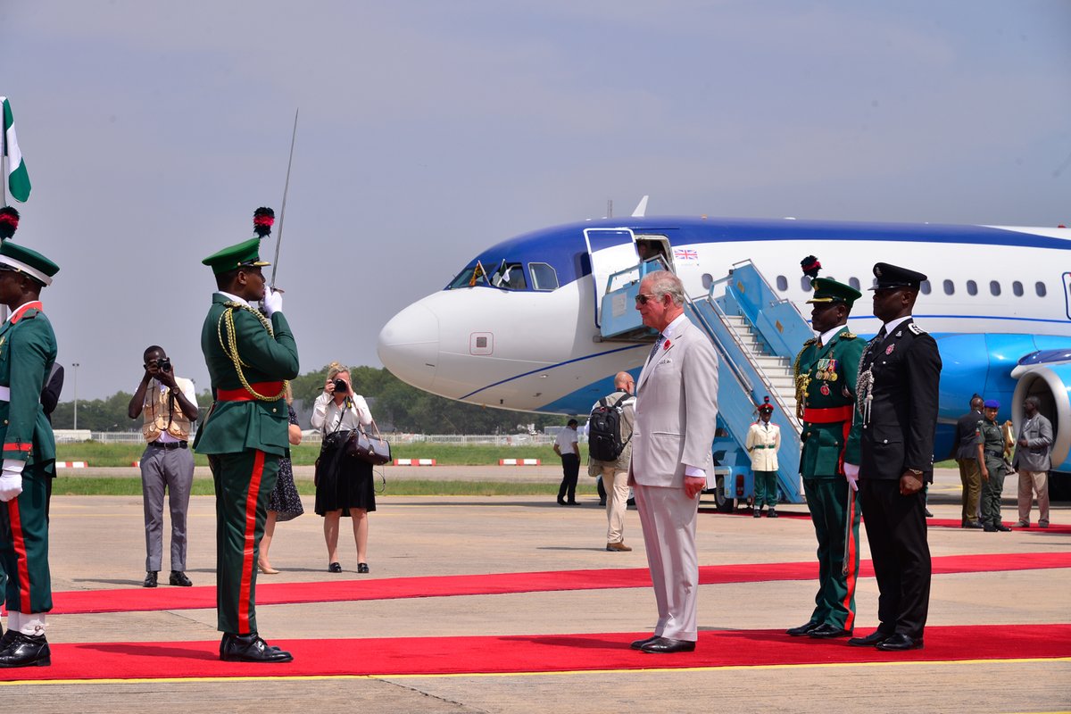 PHOTOS: Prince Charles, Duchess of Cornwall arrive Abuja