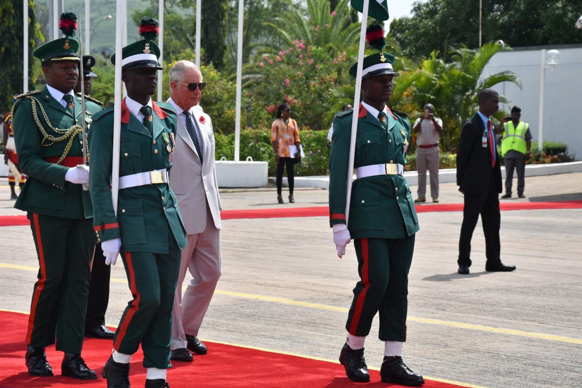 PHOTOS: Prince Charles, Duchess of Cornwall arrive Abuja