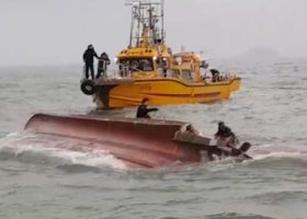 13 rescued in Japanese, South Korean trawlers collision