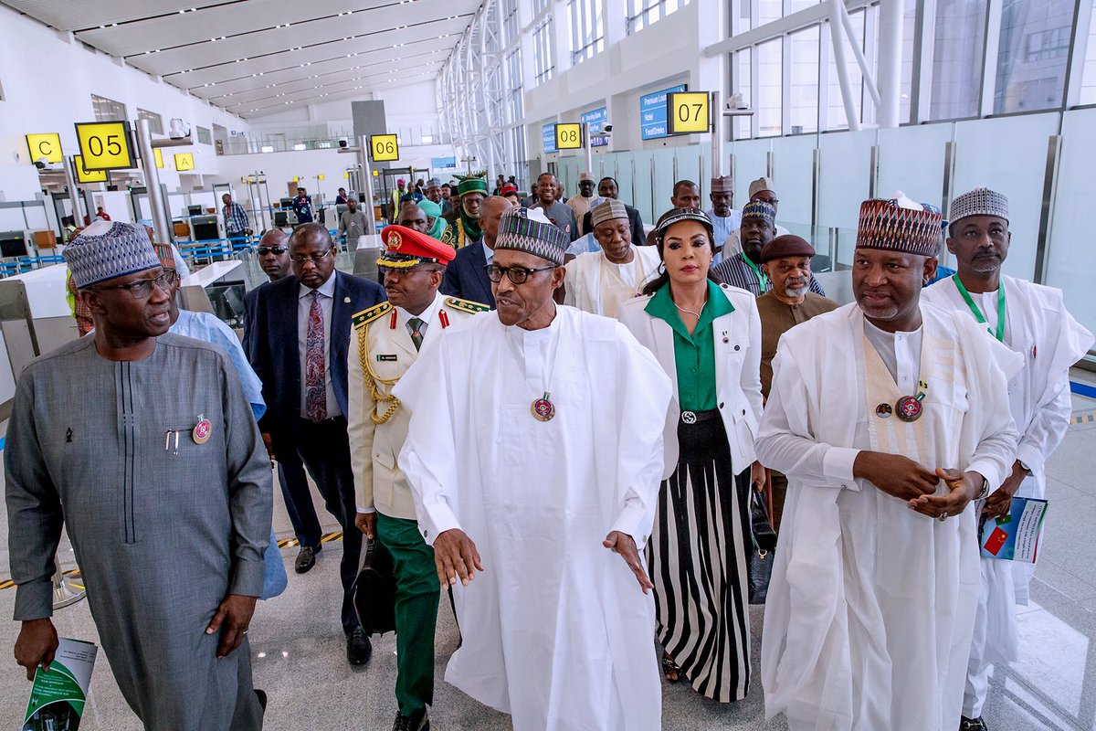 PHOTOS: Buhari commissions Abuja airport new international terminal 