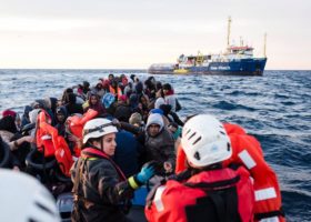 Libya migrant rescue ship begs European port to take them in