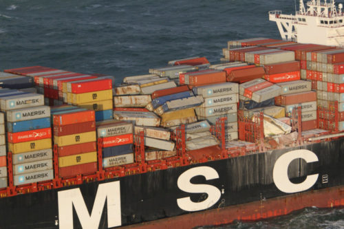 PHOTOS: MSC ZOE loses 270 containers in stormy weather 