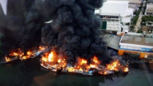 34 vessels burnt in Indonesia fire 
