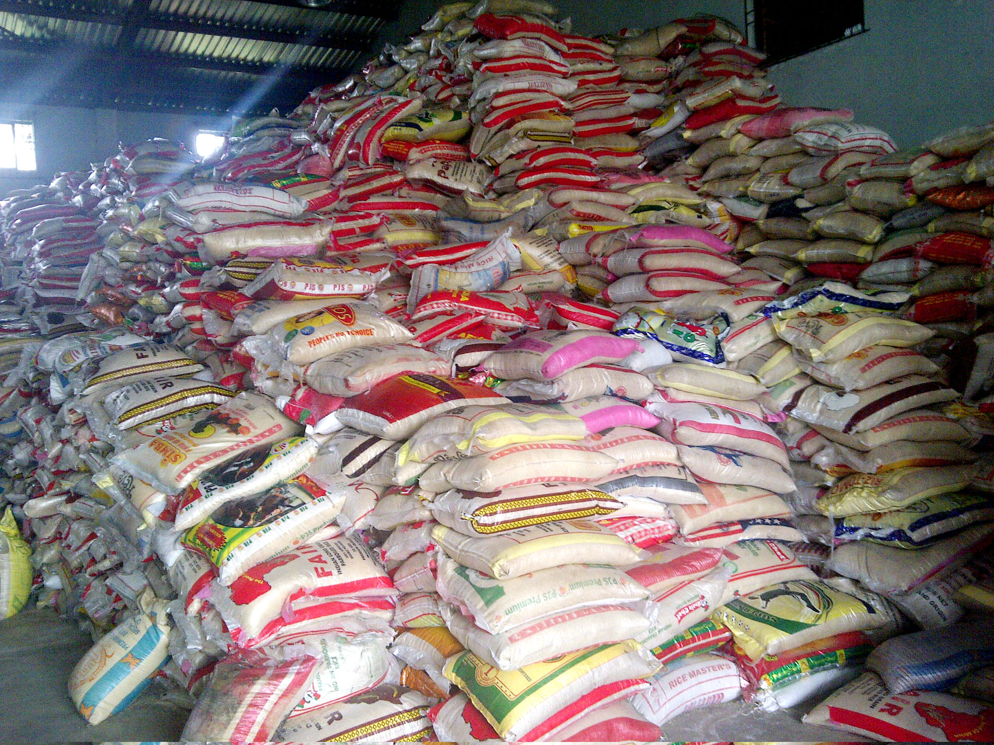 5,000 bags of rice expire at Customs warehouse