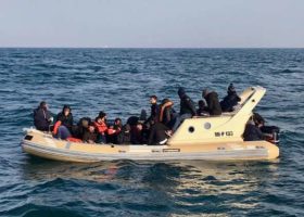 British boat rescues some 20 migrants trying to cross English Channel