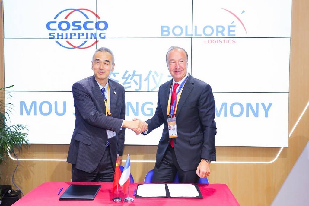 COSCO, Bolloré sign strategic cooperation agreement 