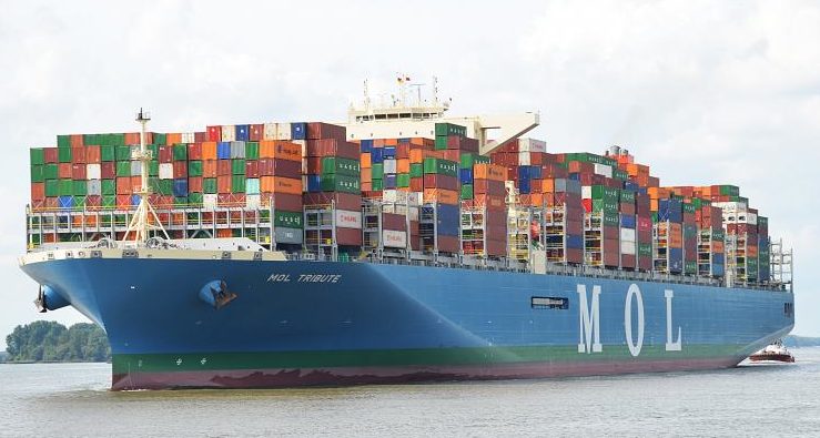 MOL ship sets new record, loads 19,100 TEU in Singapore - Ships & Ports