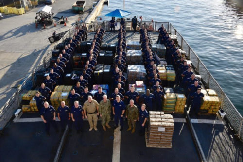 U.S. Coast Guard offloads $466m cocaine seized during patrols